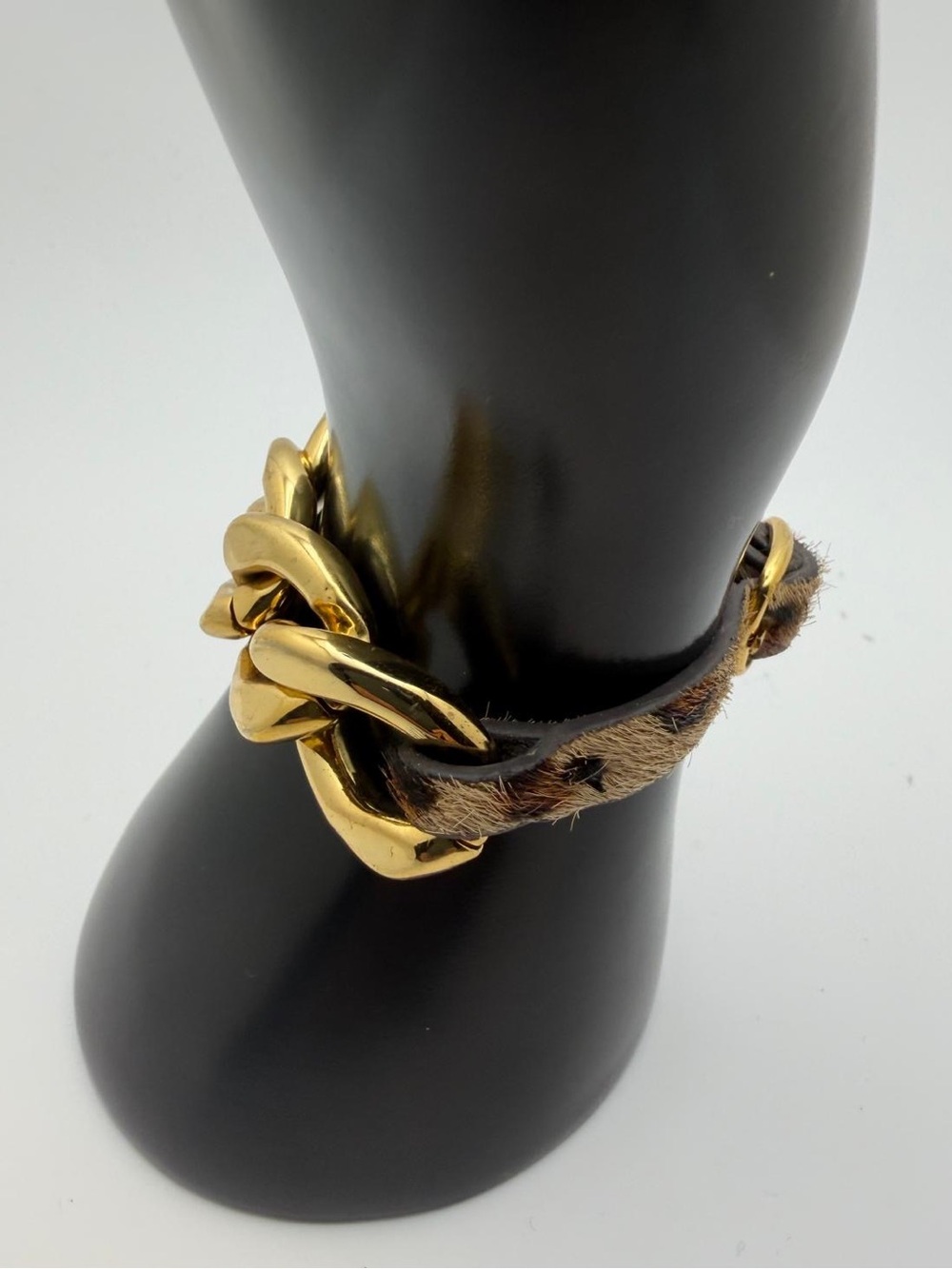 Designers Originals Gold Chain Bracelet with Brown Accent
